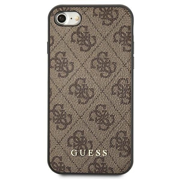 Guess 4G Metal Gold Logo Case for iPhone SE 2022 / 2020 / 7 / 8 - Brown_2
