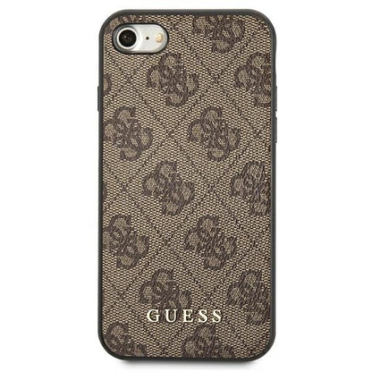 Guess 4G Metal Gold Logo Case for iPhone SE 2022 / 2020 / 7 / 8 - Brown_2