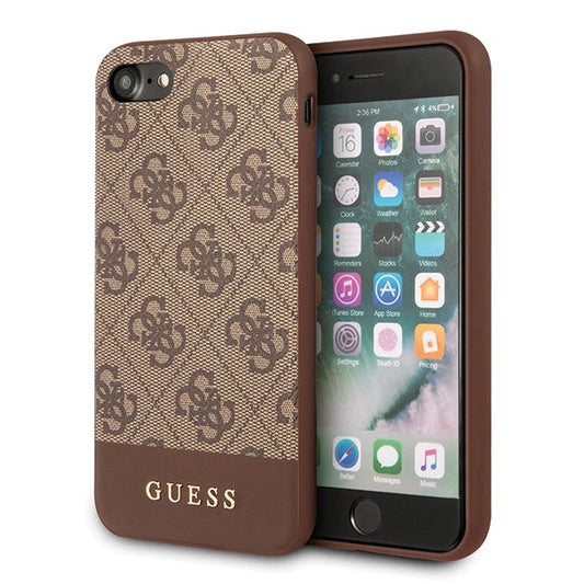 Guess 4G Stripe Collection case for iPhone 7 / 8 / SE 2020 / SE 2022 - brown_0