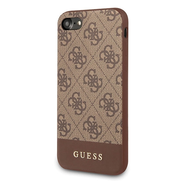 Guess 4G Stripe Collection case for iPhone 7 / 8 / SE 2020 / SE 2022 - brown_1