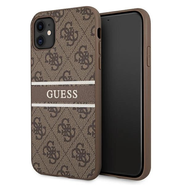 Guess 4G Stripe case for iPhone 11 / Xr 6.1" - brown_0
