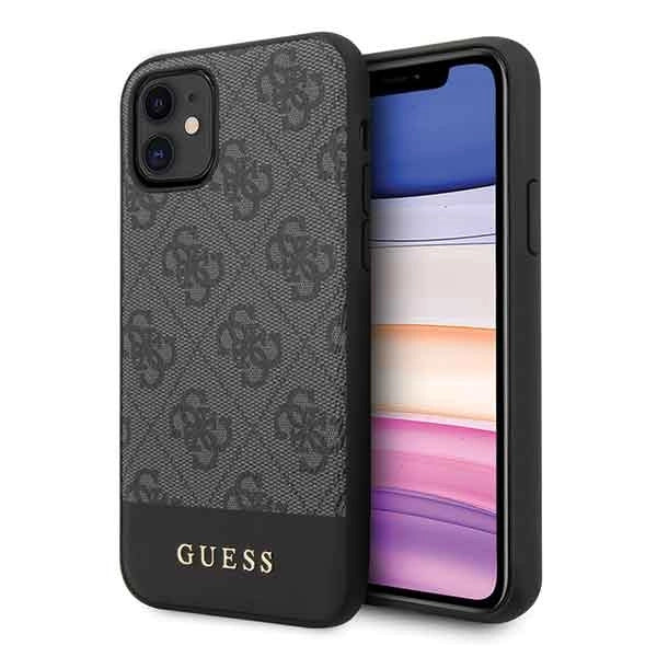 Guess 4G Stripe Collection case for iPhone 11 6.1" / Xr - gray_0