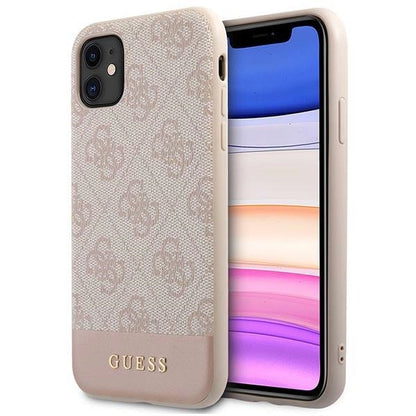 Guess 4G Stripe Collection Case for iPhone 11 / Xr 6.1" - Pink_0