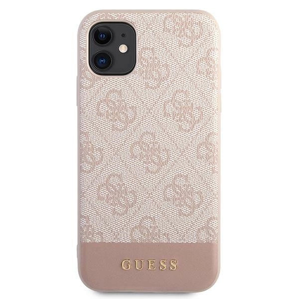 Guess 4G Stripe Collection Case for iPhone 11 / Xr 6.1" - Pink_2