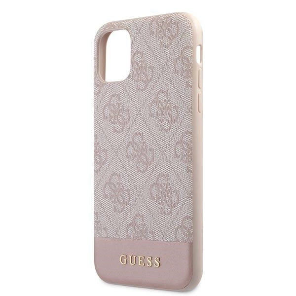 Guess 4G Stripe Collection Case for iPhone 11 / Xr 6.1" - Pink_5