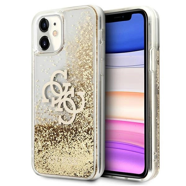 Guess 4G Big Liquid Glitter case for iPhone 11 6.1" / Xr - gold_0