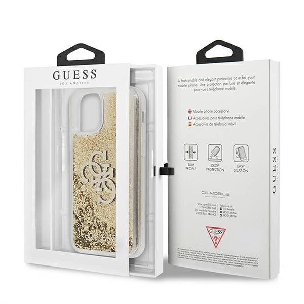 Guess 4G Big Liquid Glitter case for iPhone 11 6.1" / Xr - gold_7