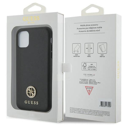 Guess Strass Metal Logo iPhone 11 / Xr 6.1" Case - Black_7