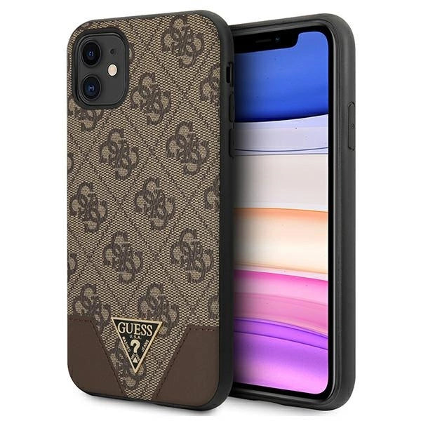 Guess 4G Triangle Collection case for iPhone 11 6.1" / Xr 6.1" - brown_0