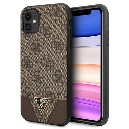 Guess 4G Triangle Collection case for iPhone 11 6.1" / Xr 6.1" - brown_0