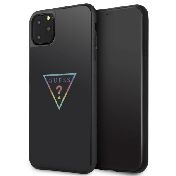 Guess Triangle Glitter iPhone 11 Pro Max Case - Black_0