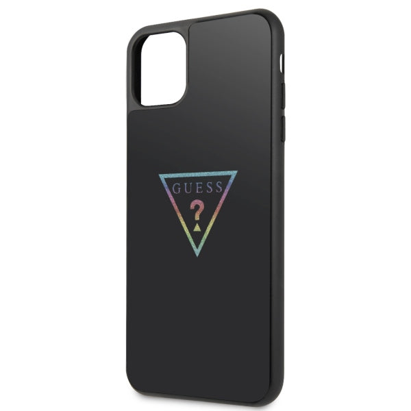 Guess Triangle Glitter iPhone 11 Pro Max Case - Black_3