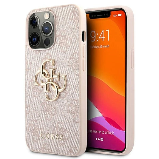 Guess 4G Big Metal Logo Case for iPhone 13 Pro / 13 6.1&quot; - Pink_0