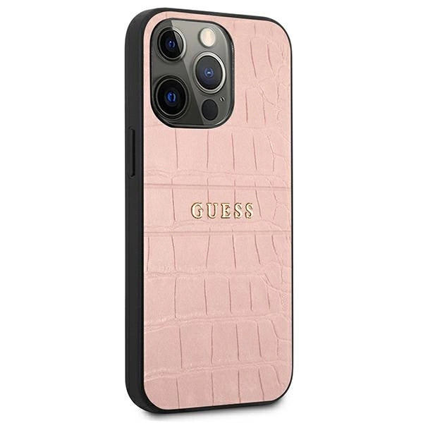 Guess Croco Strap Collection iPhone 13 Pro / 13 6.1" Case - Pink_3
