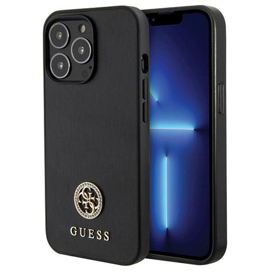Guess Strass Metal Logo iPhone 13 Pro 6.1&quot; Case - Black_0