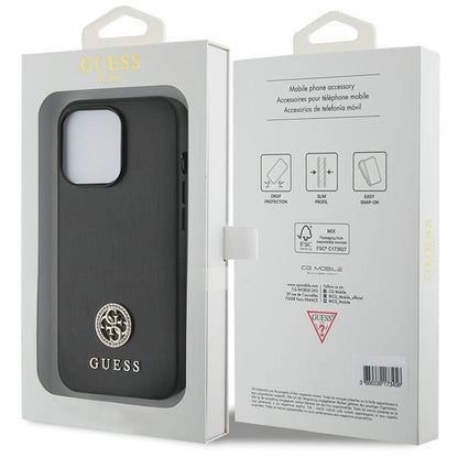 Guess Strass Metal Logo iPhone 13 Pro 6.1&quot; Case - Black_7