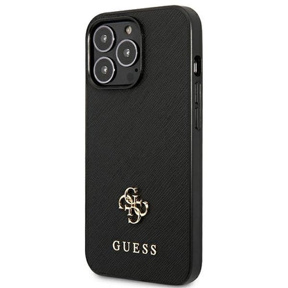 Guess Saffiano 4G Small Metal Logo case for iPhone 13 Pro / 13 6.1" - black_1