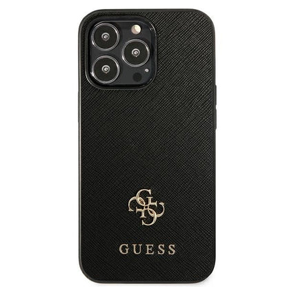 Guess Saffiano 4G Small Metal Logo case for iPhone 13 Pro / 13 6.1" - black_2