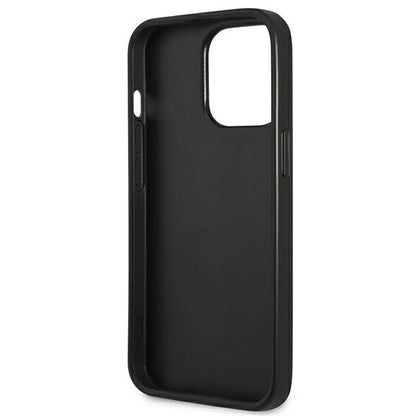 Guess Saffiano 4G Small Metal Logo case for iPhone 13 Pro / 13 6.1" - black_6