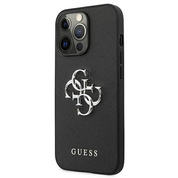 Guess Saffiano 4G Metal Logo case for iPhone 13 Pro / 13 6.1" - black_1