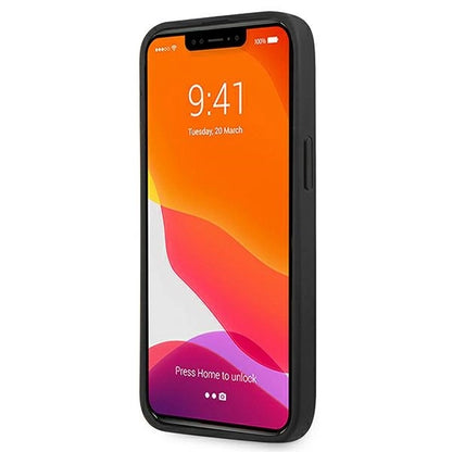 Guess Saffiano 4G Metal Logo case for iPhone 13 Pro / 13 6.1" - black_4
