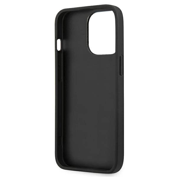 Guess Saffiano 4G Metal Logo case for iPhone 13 Pro / 13 6.1" - black_6