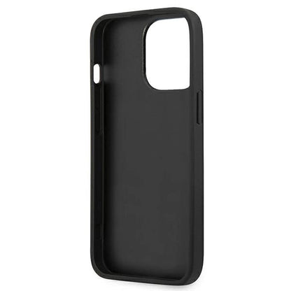 Guess Saffiano 4G Metal Logo case for iPhone 13 Pro / 13 6.1" - black_6