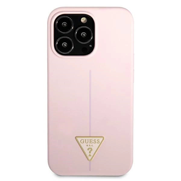 Guess Silicone Triangle Case for iPhone 13 Pro / 13 6.1" - Purple_2