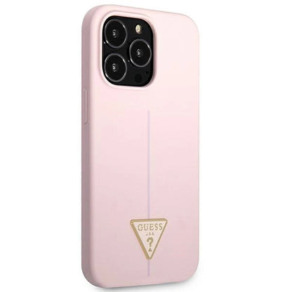 Guess Silicone Triangle Case for iPhone 13 Pro / 13 6.1" - Purple_3