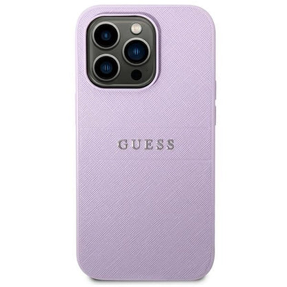 Guess Saffiano Strap Case for iPhone 14 Pro Max 6.7&quot; - Purple_2