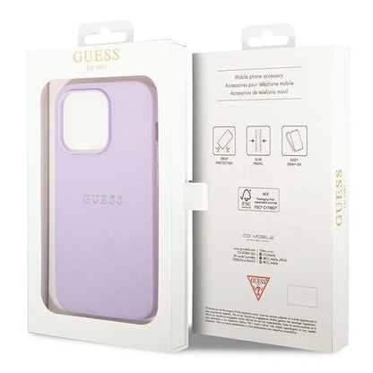Guess Saffiano Strap Case for iPhone 14 Pro Max 6.7&quot; - Purple_7