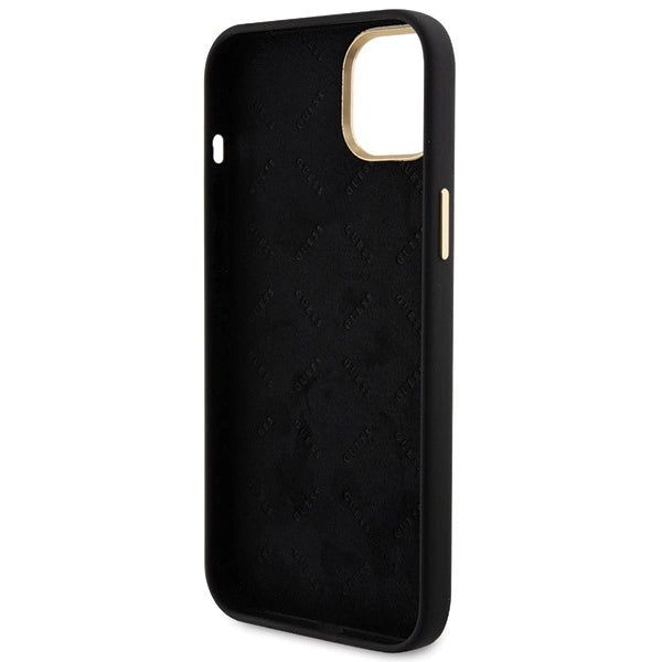 Guess Silicone Logo Strass 4G Case for iPhone 15 Plus / 14 Plus 6.7" - Black_6