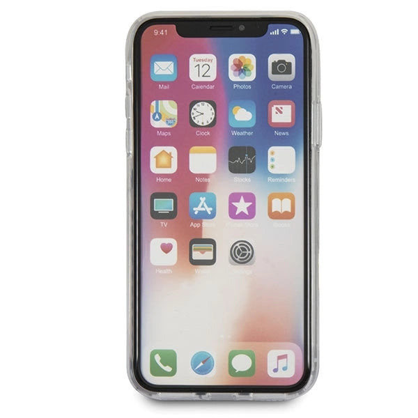 Guess Flower Desire Red Rose iPhone X Case - Transparent_7