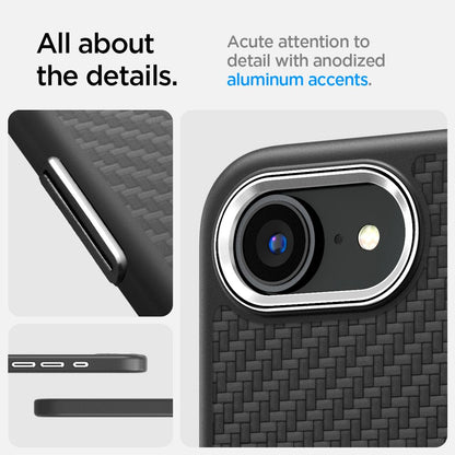 Spigen Enzo Aramid MagSafe iPhone 16e Case - Black_15