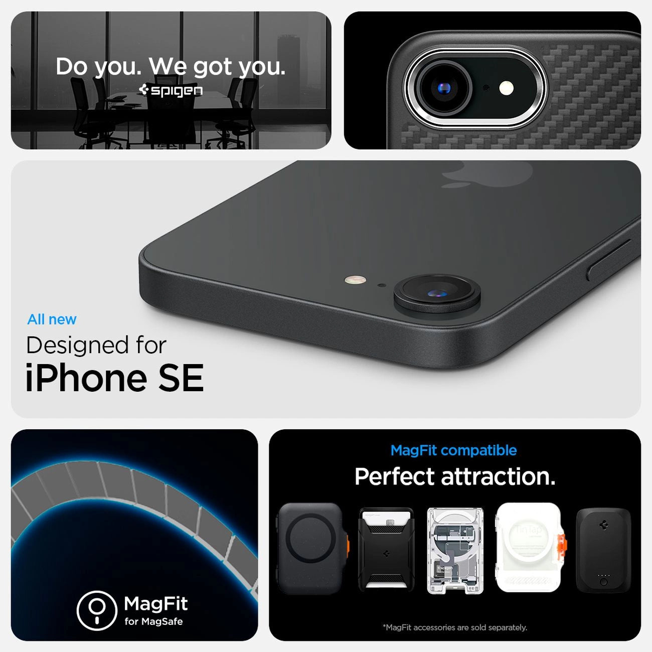 Spigen Enzo Aramid MagSafe iPhone 16e Case - Black_12
