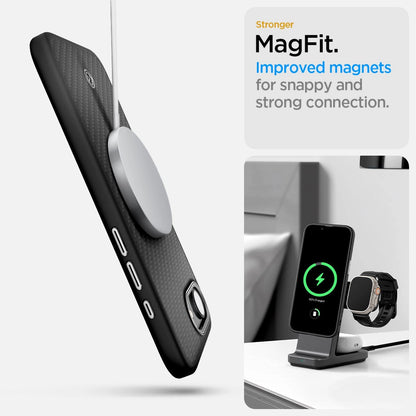 Spigen Enzo Aramid MagSafe iPhone 16e Case - Black_14