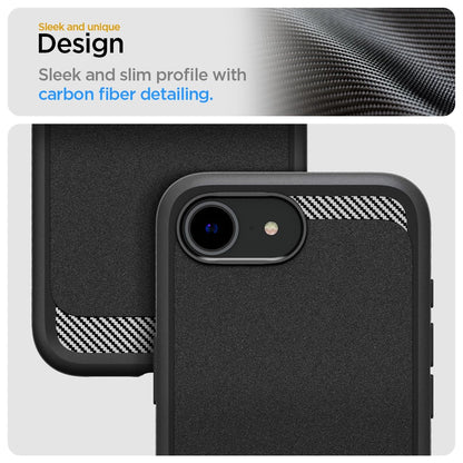 Spigen Rugged Armor MagSafe case for iPhone 16e - black_12