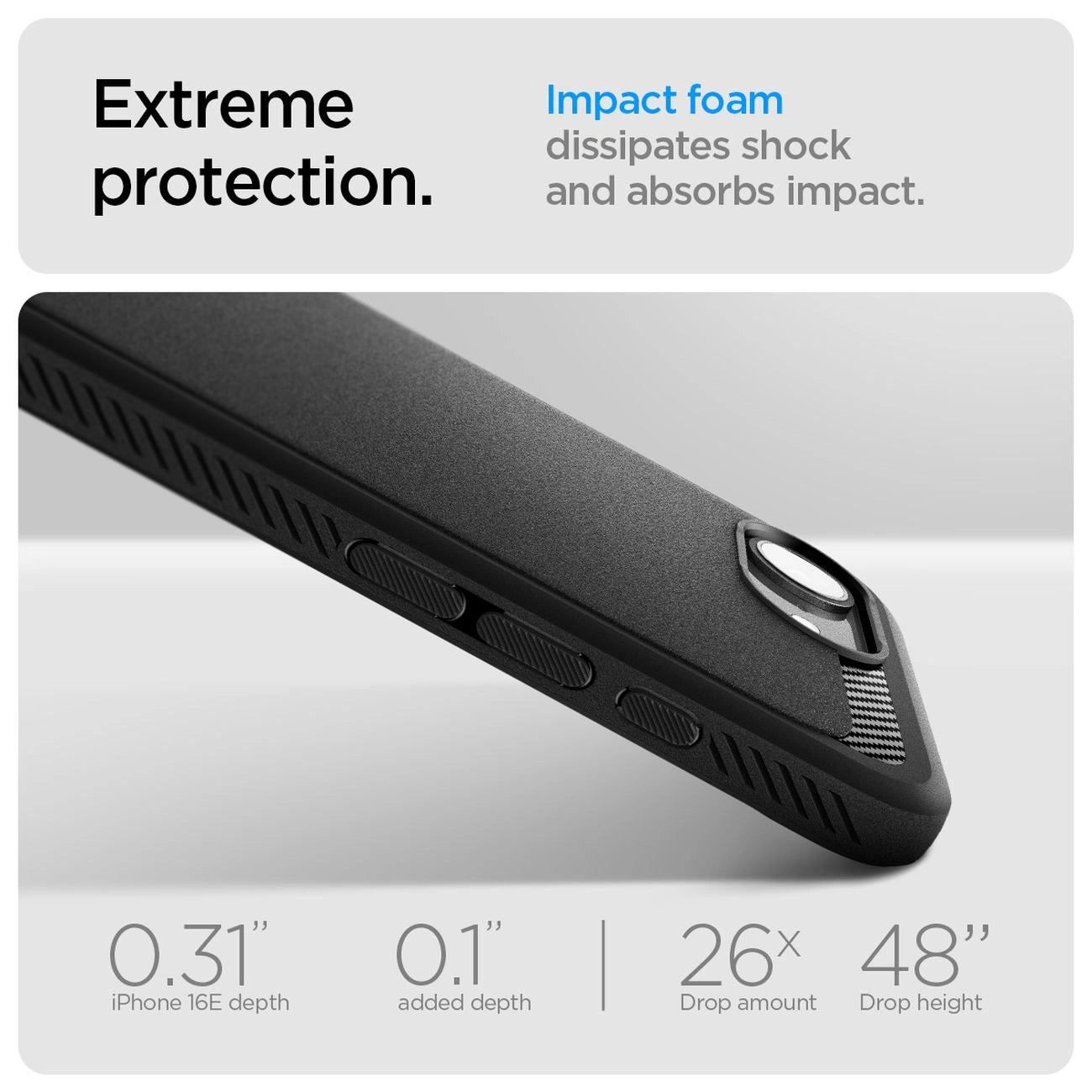 Spigen Rugged Armor MagSafe case for iPhone 16e - black_13