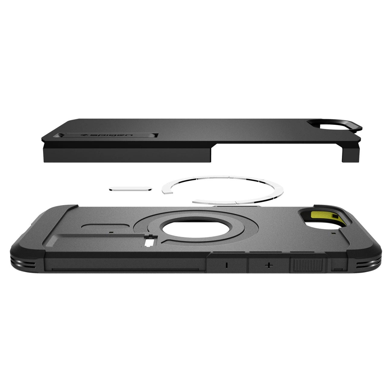 Spigen Tough Armor Case with MagSafe for iPhone 16e with Stand - Black_6
