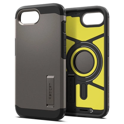 Spigen Tough Armor Case with MagSafe for iPhone 16e with Stand - Gray_11