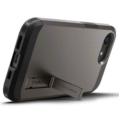 Spigen Tough Armor Case with MagSafe for iPhone 16e with Stand - Gray_3