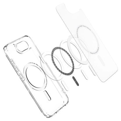 Spigen Ultra Hybrid MagSafe iPhone 16e Case - White, Translucent_4