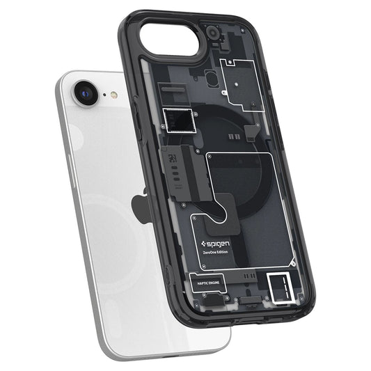 Spigen Ultra Hybrid MagSafe Case for iPhone 16e Zero One - Black_0
