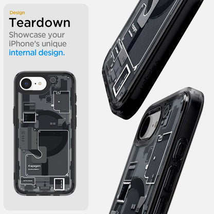Spigen Ultra Hybrid MagSafe Case for iPhone 16e Zero One - Black_11