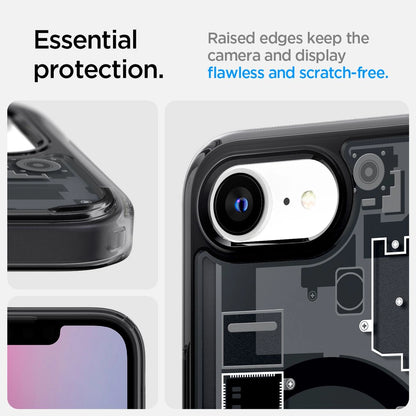 Spigen Ultra Hybrid MagSafe Case for iPhone 16e Zero One - Black_14