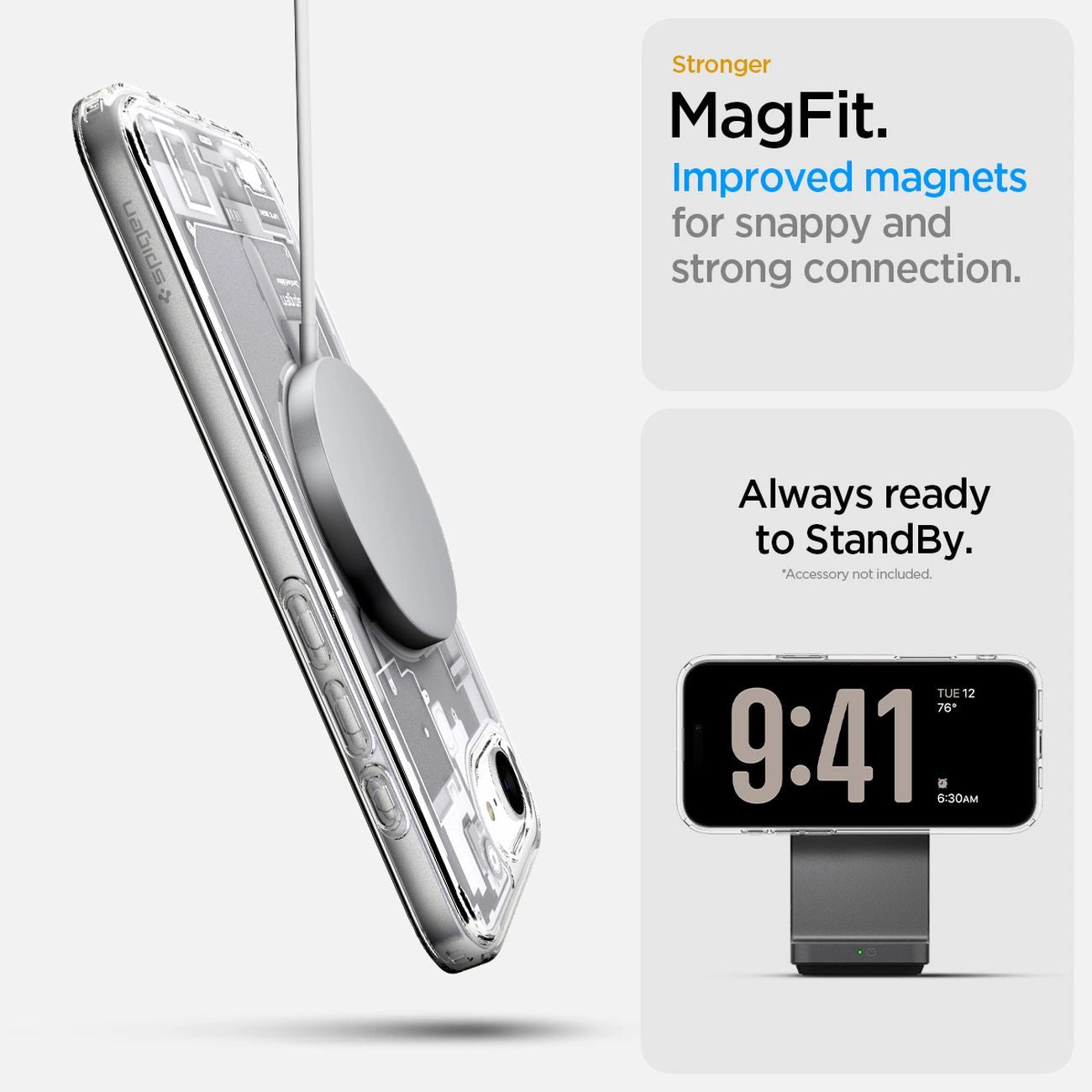 Spigen Ultra Hybrid MagSafe Case for iPhone 16e Zero One - White_9