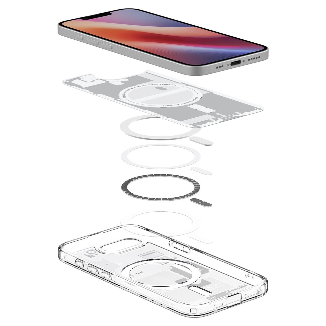 Spigen Ultra Hybrid MagSafe Case for iPhone 16e Zero One - White_8