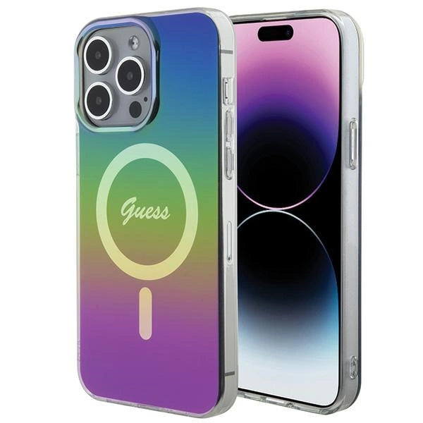 Guess IML Iridescent MagSafe case for iPhone 15 Pro Max 6.7" - multicolor_0