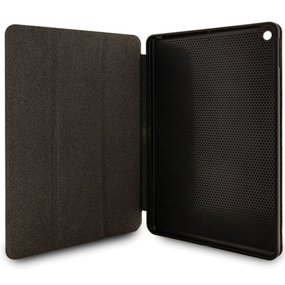 Karl Lagerfeld Saffiano Monogram Ikonik Case for iPad 10.2" 2019 (7th gen.) Folio Magnet Allover Cover - Black_2