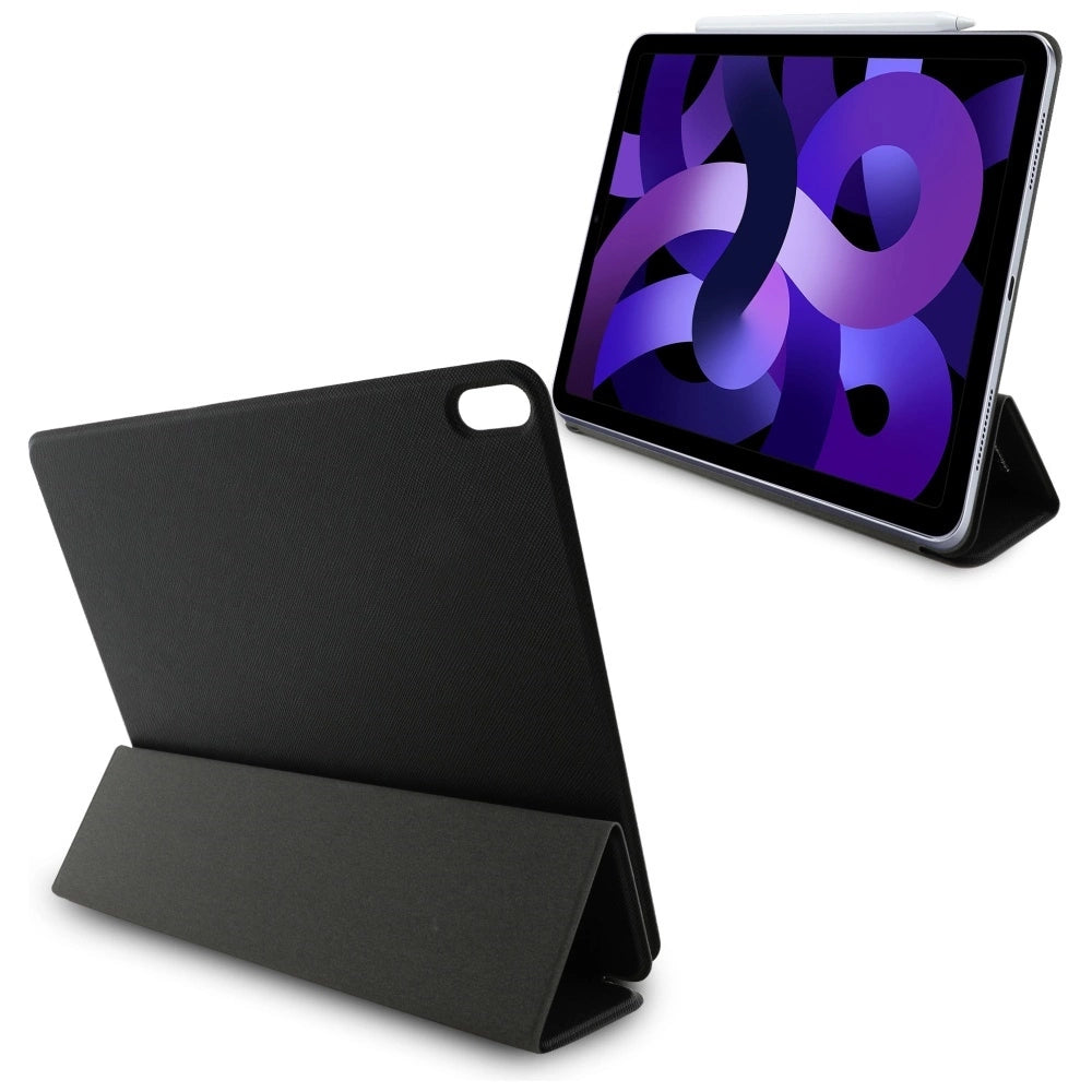 Karl Lagerfeld Saffiano Magnetic Karl &amp; Choupette iPad Air 13" 2024 Book Cover Case - Black_5